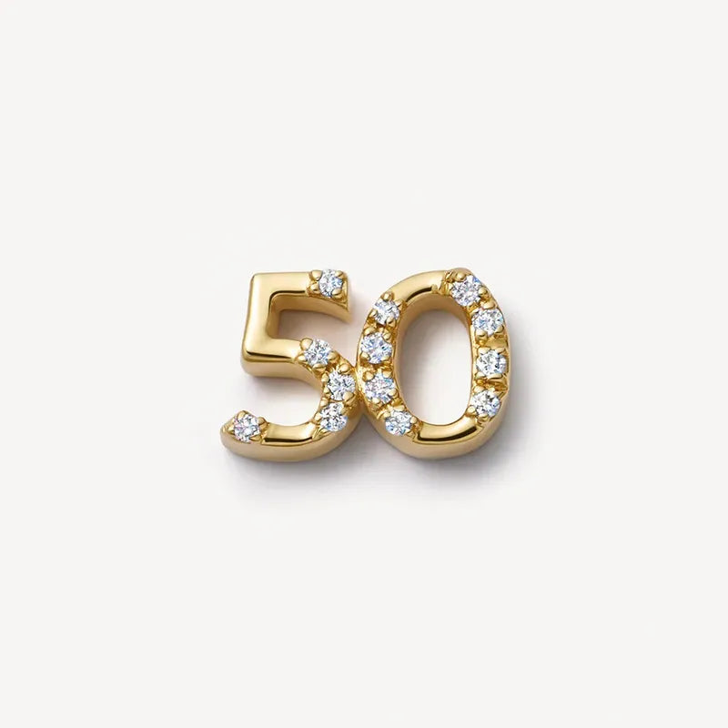 50th Birthday Memory Locket Charm