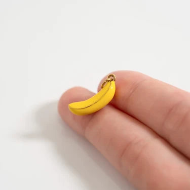 Banana Charm 18k Gold PVD Stainless Steel