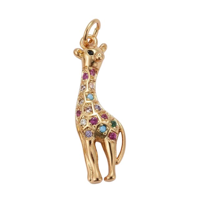 Giraffe Charm 18k Gold Plated