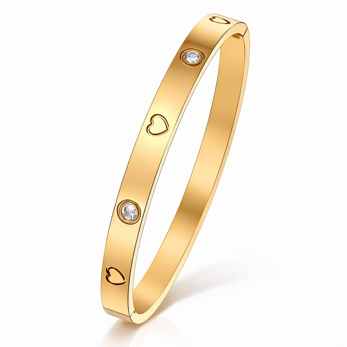 18k Gold Plated Sparkling Bangle