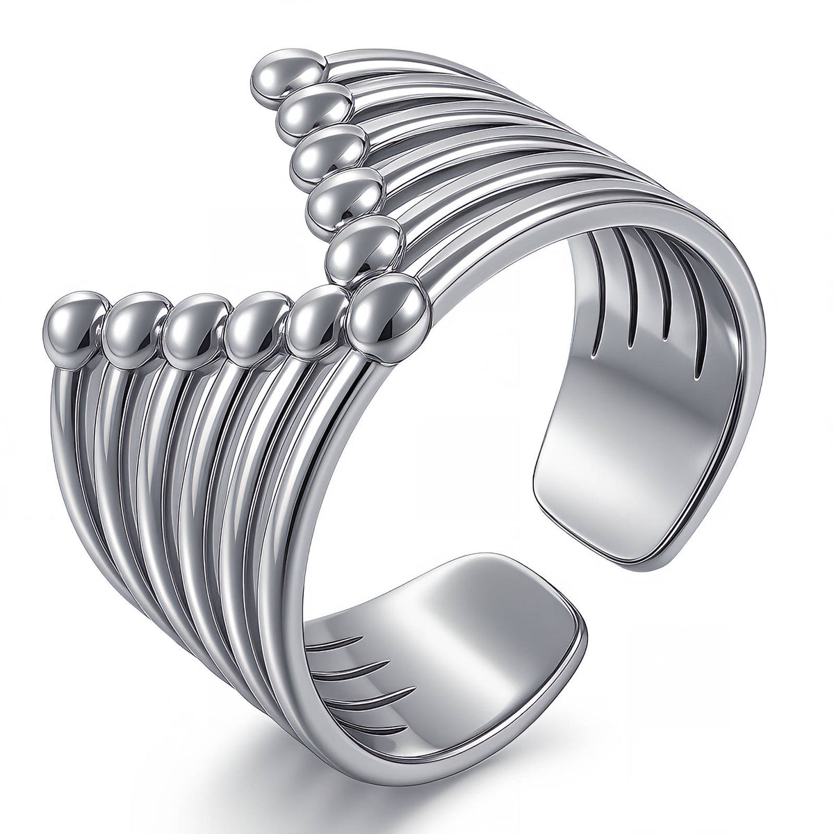 V Shape Open Ended Ring