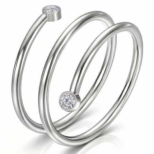 Spiral Wrap Ring Small And Medium