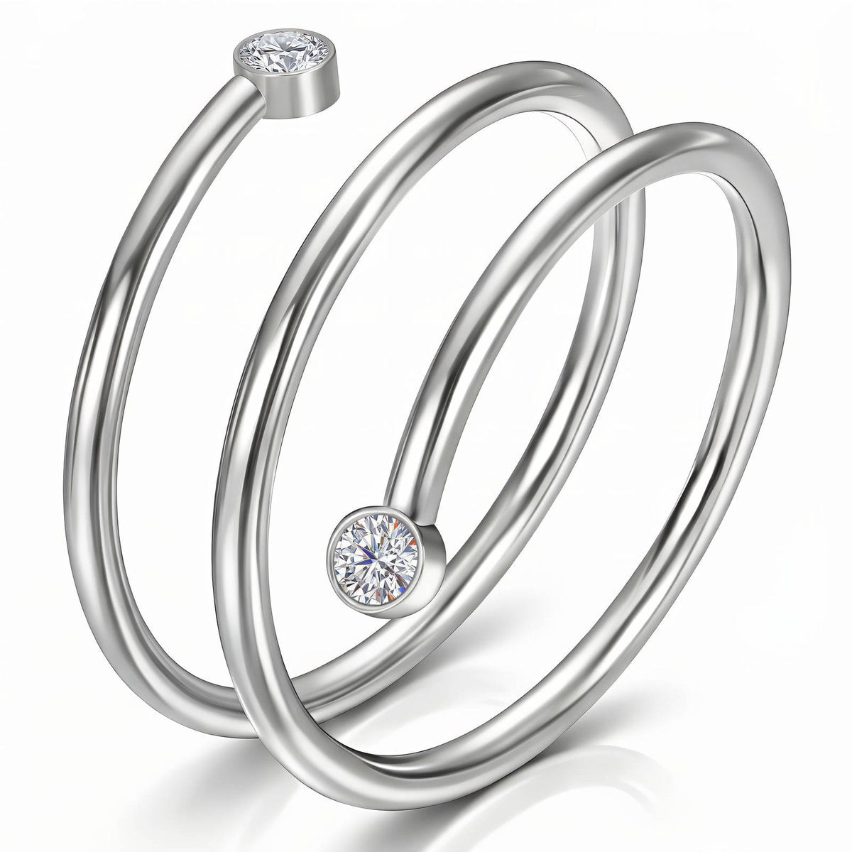 Spiral Wrap Ring Small And Medium