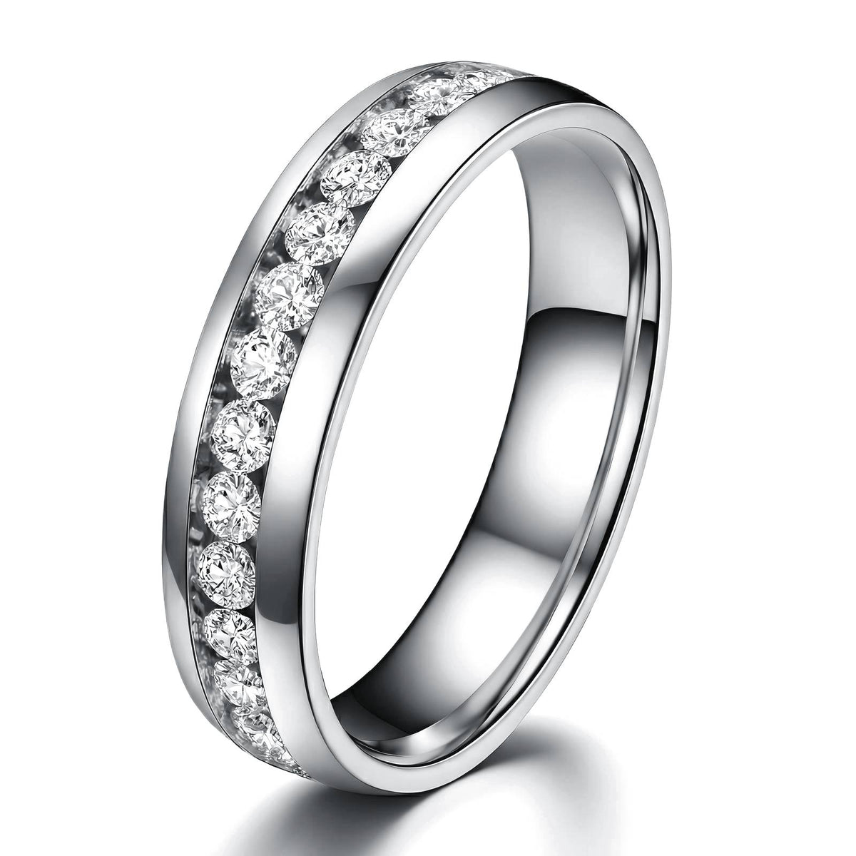 Crystal Ring Stainless Steel Waterproof