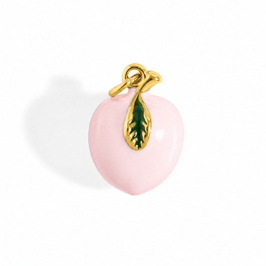 Peach Charm 18k Gold PVD Stainless Steel
