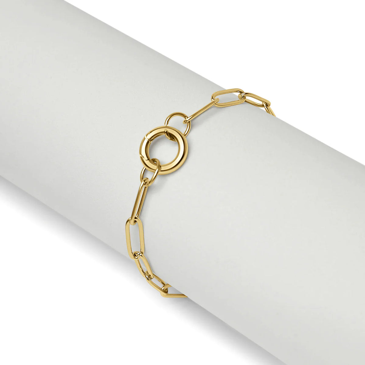 Paperclip Charm Bracelet 18k Gold PVD - SMALL