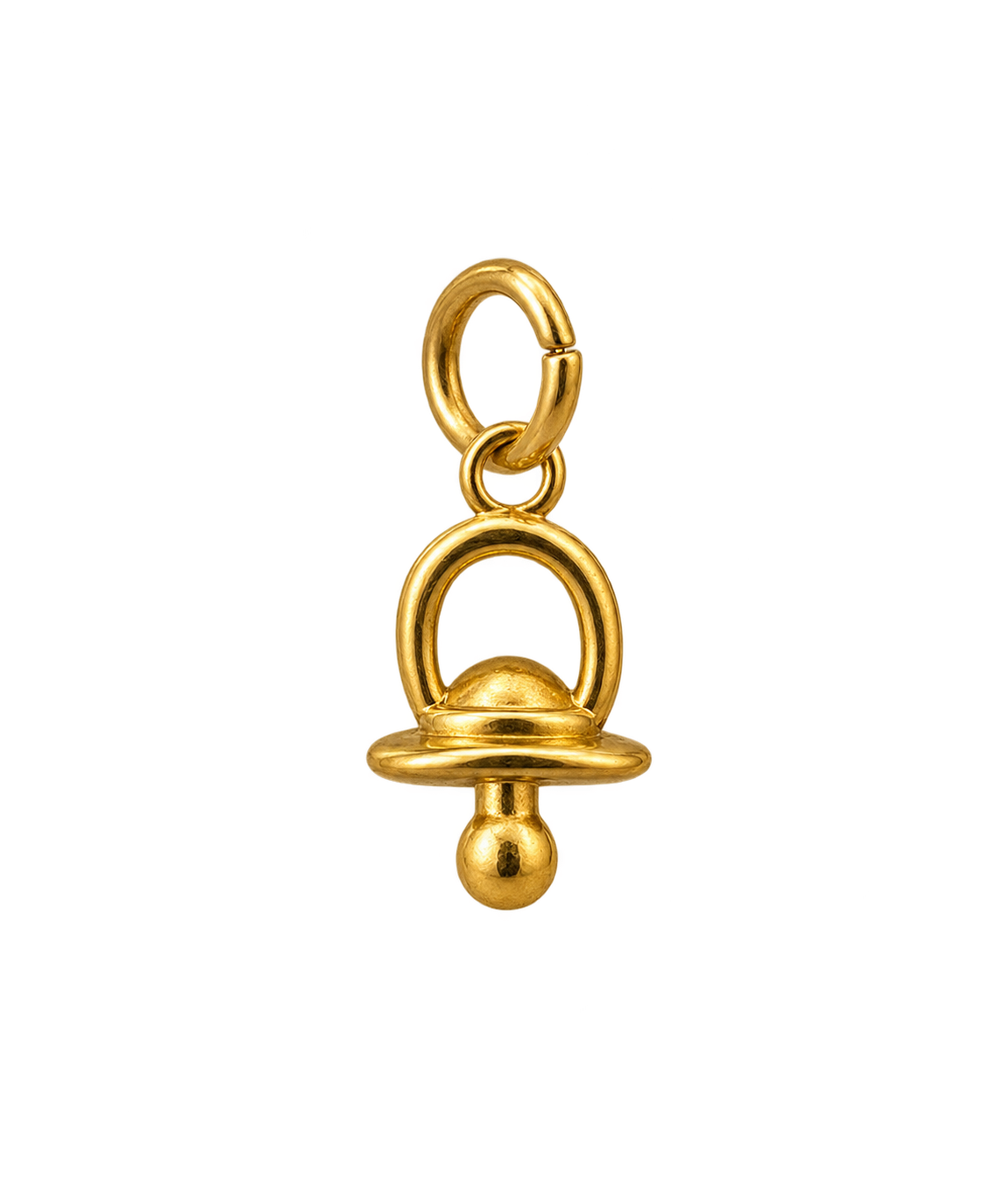 Golden Baby Dummy Charm