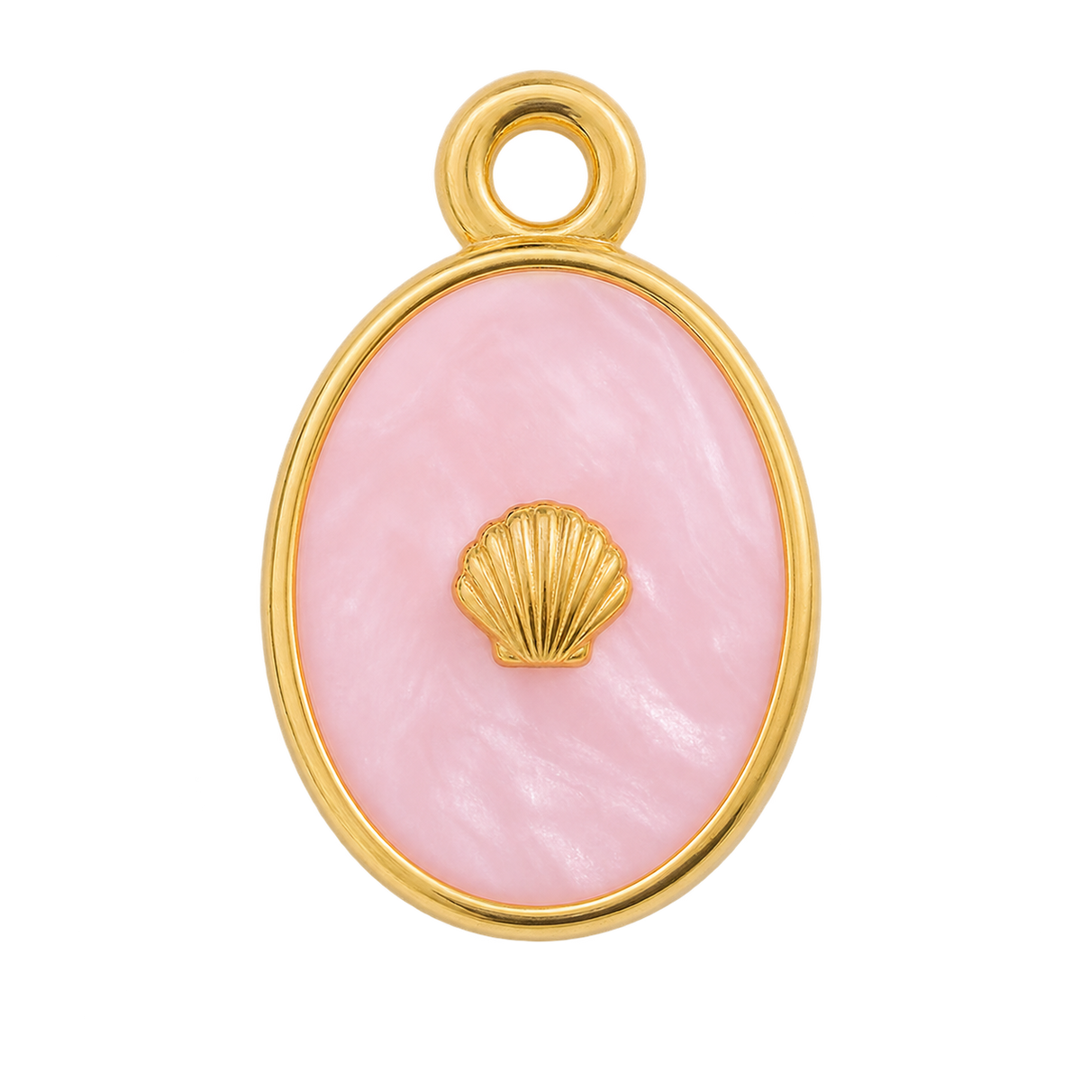 Pink Seashell Charm
