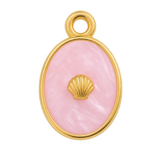 Pink Seashell Charm