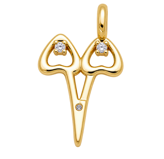 Sparkling Scissors Charm