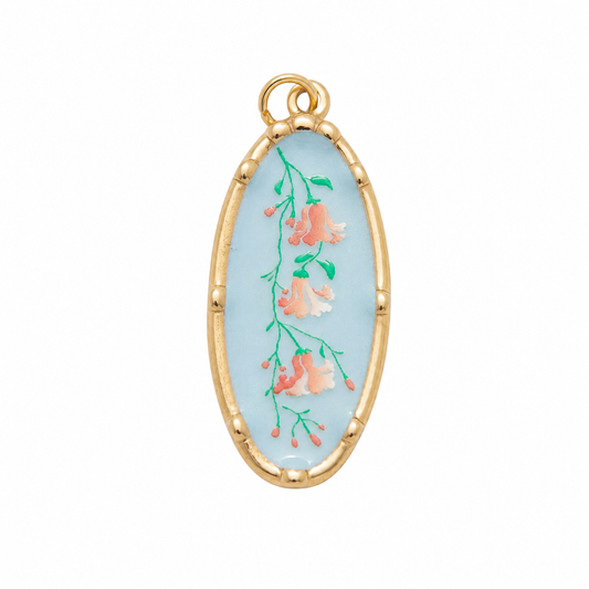 Hand Painted Wildflower Charm