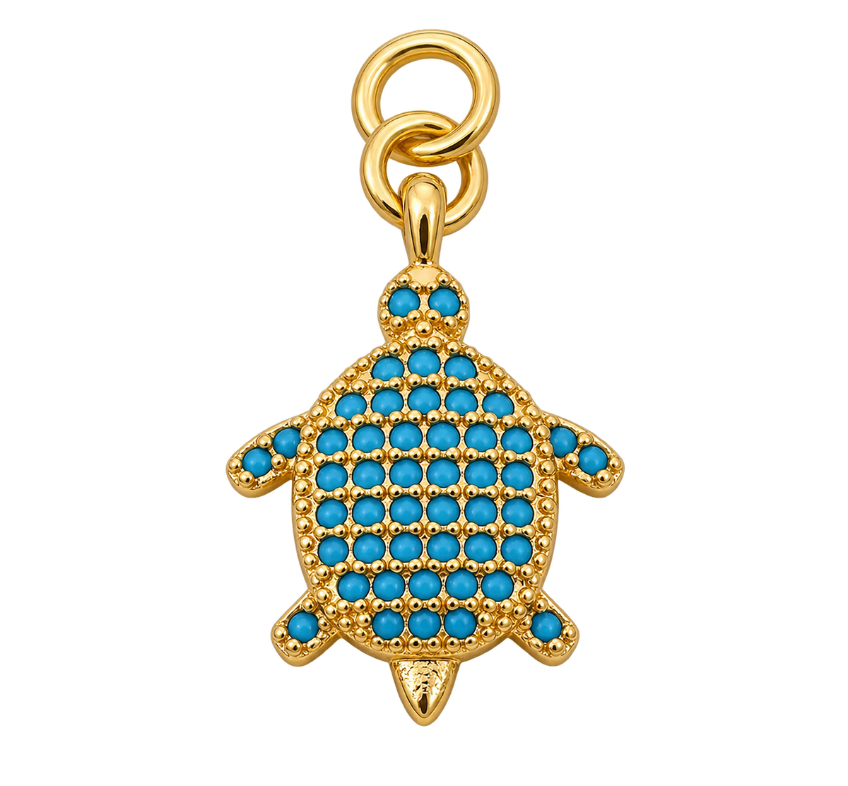 Turquoise Turtle Charm