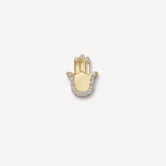 Sparkling Hamsa Hand Memory Locket Charm