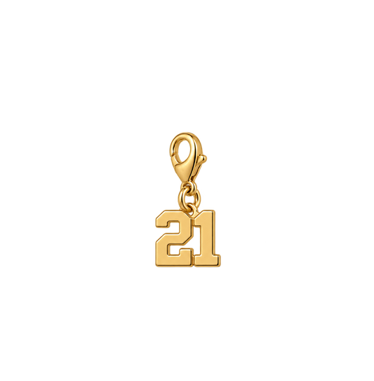 21st Birthday Age Charm