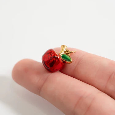 Red Apple Charm 18k Gold PVD Stainless Steel