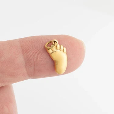 Baby Foot Charm 18k Gold PVD Stainless Steel