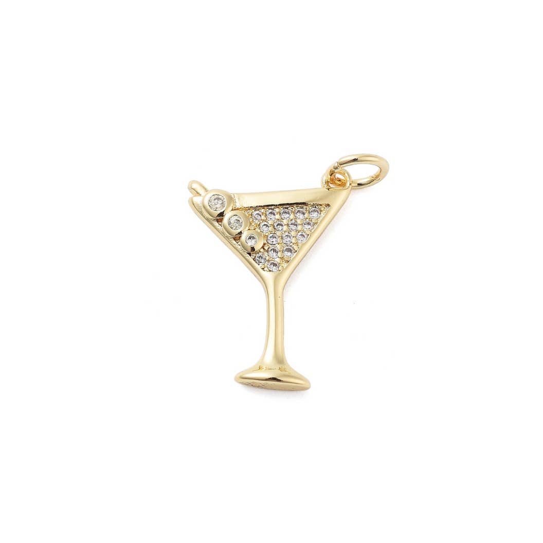 Cocktail Martini Glass Charm
