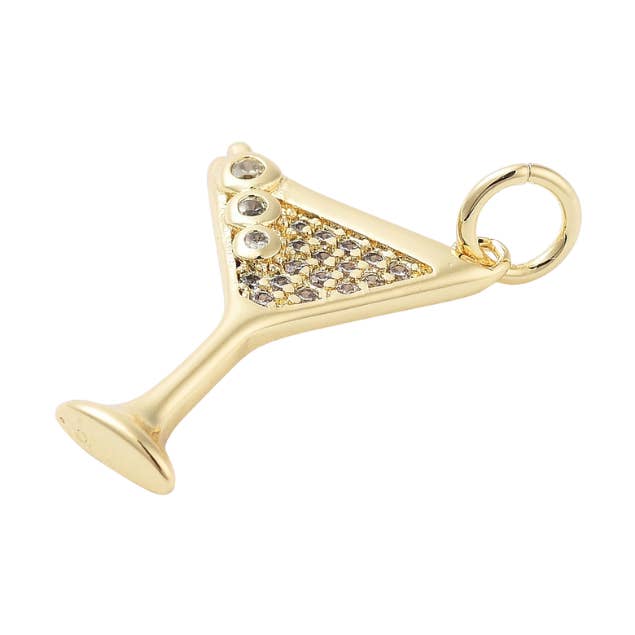 Cocktail Martini Glass Charm