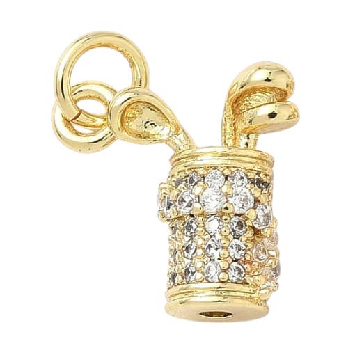 Golf Bag And Clubs Charm