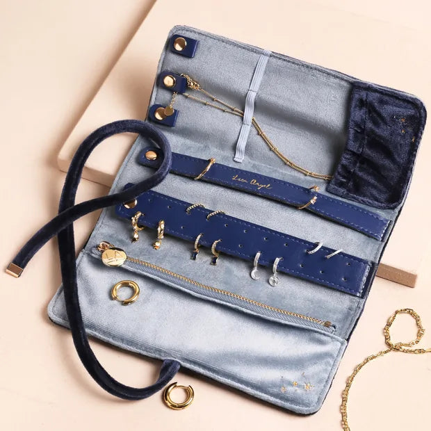 Celestial Velvet Jewellery Roll